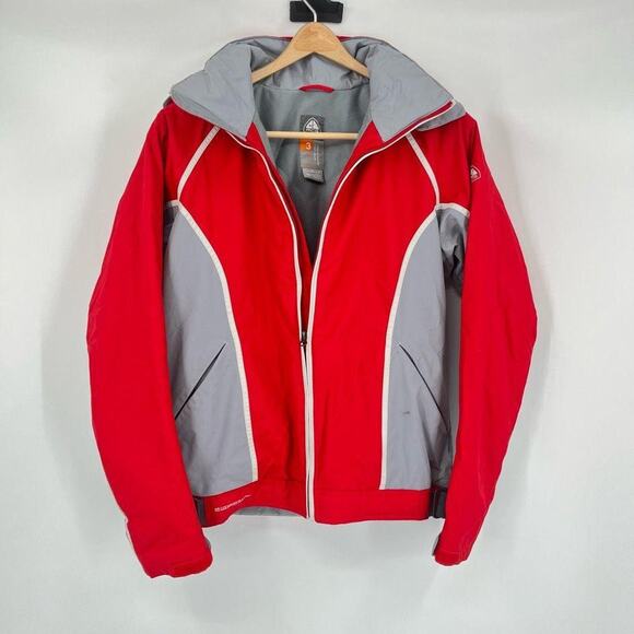 Nike ACG Jacket Size Medium Tall Mens Ski Snowboard Hooded Parka Red - Picture 1 of 8